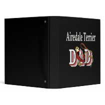 Airedale Terrier Dad 3 Ring Binders
