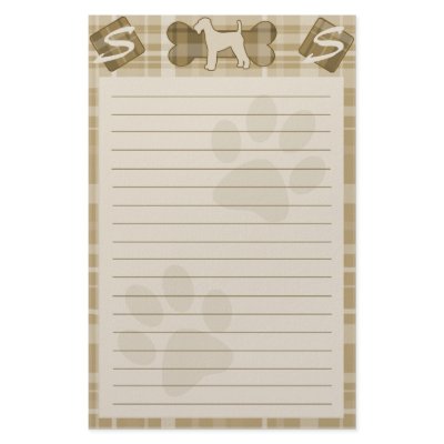 Airedale Terrier Dog Breed Stationery by MenagerieMayhem