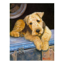 Airedale Terrier Dog Portrait posters by OldeTimeMercantile Airedale Terrier Dog Portrait posters