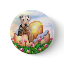 Airedale Terrier Easter Surprise Buttons