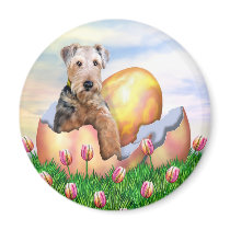 Airedale Terrier Easter Surprise Refrigerator Magnets
