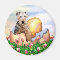 Airedale Terrier Easter Surprise magnets