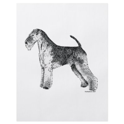 Airedale Terrier Flyers by cathylester