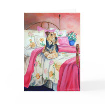 Airedale Terrier Greeting Cards by Dogartist Airedale Terrier Greeting Cards