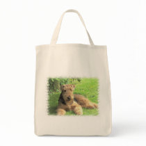 Airedale Terrier Grocery Tote Bag