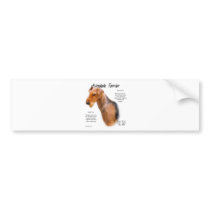 Airedale Terrier History Design bumper stickers