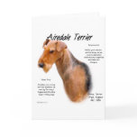 Airedale Terrier History Design Greeting Card
