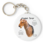 Airedale Terrier History Design Key Chains