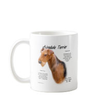 Airedale Terrier History Design Mugs