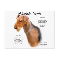 Airedale Terrier History Design postcards