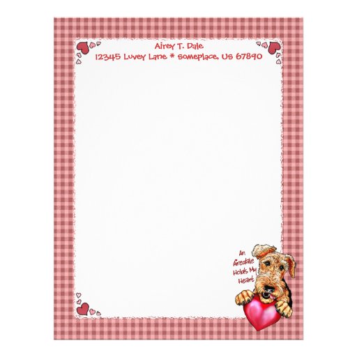 valentines day letterhead word