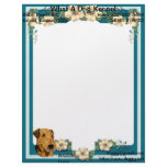 Airedale Terrier - I'ma Airedale Lover Floral Personalized Letterhead