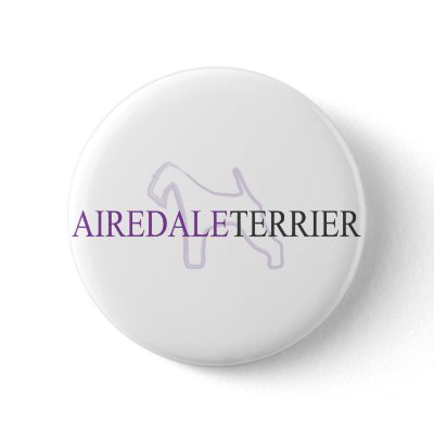 Airedale Terrier Inked Pin by doggeddogdom