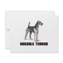 Airedale Terrier Invitation