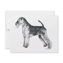 Airedale Terrier invitations