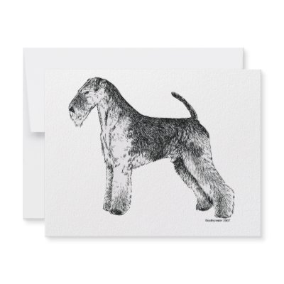 Airedale Terrier Personalized Invitation by cathylester
