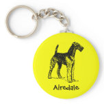 Airedale Terrier Keychain