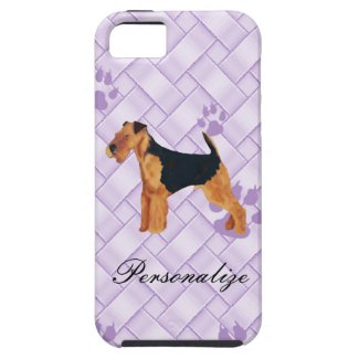 Airedale Terrier Lavendar Weave iPhone 5 Cover