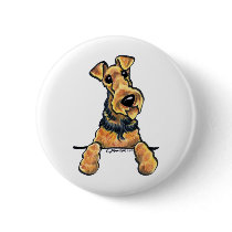 Airedale Terrier Line Art Pins