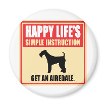 Airedale Terrier Magnets