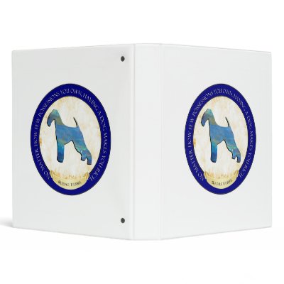Airedale Terrier Medallion Binder Album by jaisjewels