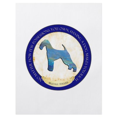 Airedale Terrier Medallion Flyer by jaisjewels