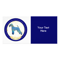 Airedale Terrier Medallion Photo Card