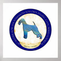 Airedale Terrier Medallion Poster Print