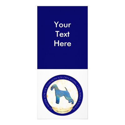 Airedale Terrier Medallion Rack Card by jaisjewels