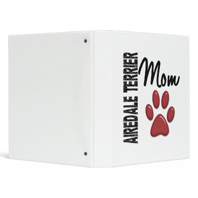 Airedale Terrier Mom 2 Binder by poochloverstuff