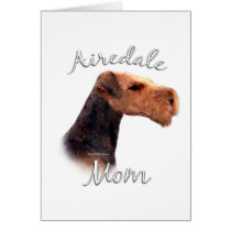 Airedale Terrier Mom 2 cards