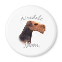 Airedale Terrier Mom 2 magnets by GreyWolfCreation Airedale Terrier Mom 2 magnets
