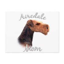 Airedale Terrier Mom 2 postcards
