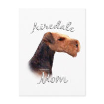 Airedale Terrier Mom 2 postcards