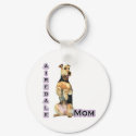 Airedale Terrier Mom 4 - Keychain by GreyWolfCreation Airedale Terrier Mom 4 - Keychain