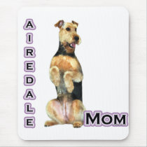Airedale Terrier Mom 4 mousepads by GreyWolfCreation Airedale Terrier Mom 4 mousepads