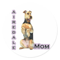 Airedale Terrier Mom 4  - Sticker