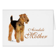 Airedale Terrier Mothers Day Greeting Card