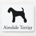 Airedale Terrier Mousepad by handandpaw Airedale Terrier Mousepad