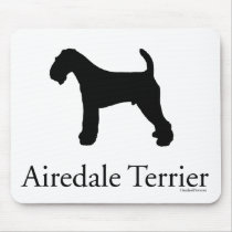 Airedale Terrier Mousepad by handandpaw Airedale Terrier Mousepad