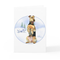 Airedale Terrier Noel cards