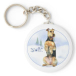 Airedale Terrier Noel - Magnet Key Chain
