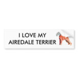 Airedale Terrier Patchwork Pet Bumper Sticker