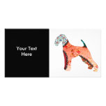 Airedale Terrier Patchwork Pet Photo Card