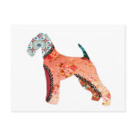 Airedale Terrier Patchwork Pet Postcard