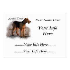 Airedale Terrier Personalized Cards profilecard