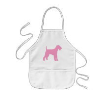 Airedale Terrier (pink) Apron