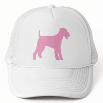 Airedale Terrier (pink) Mesh Hats