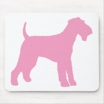 Airedale Terrier (pink) Mouse Pads