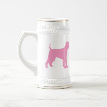 Airedale Terrier (pink) Coffee Mugs